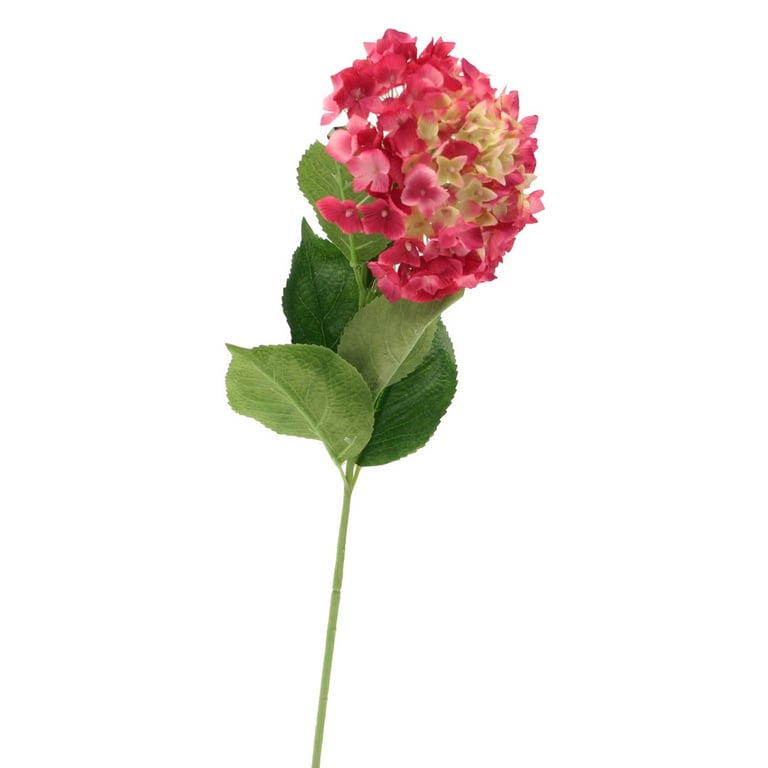 Single Hydrangea Fuschia - Long-Lasting Floral Decoration for Home and Garden
