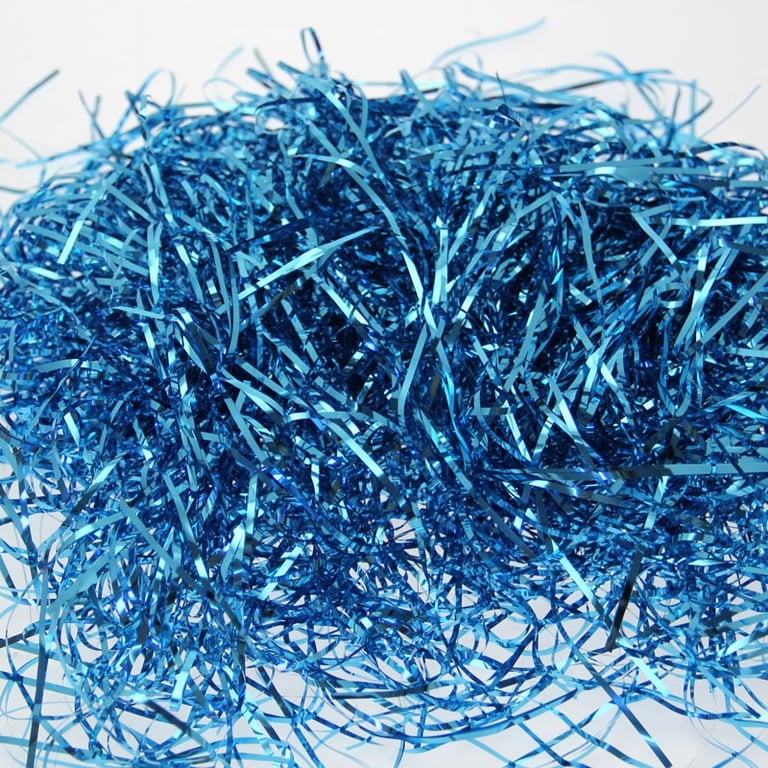 Blue Luxury Metallic Shred - High-End Metal Art Piece for Home Decor and Fashion Accessories