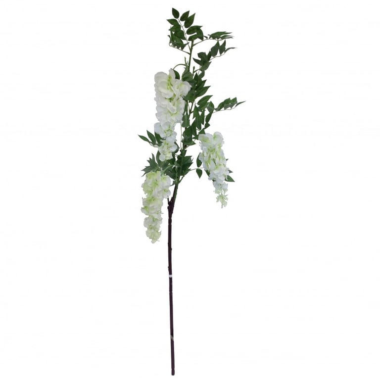 White Wisteria Branch - Elegant Garden Decor for Home Decoration
