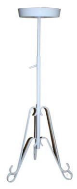 White Telescopic Stand with Adjustable Height and Bowl Holder - Home Decor Organizer for Kitchen or Dining Room