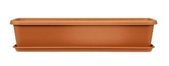 Stewart 60cm Terracotta Terrace Trough Garden Decor Outdoor Planter