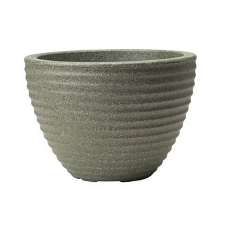 Large Marble Green Honey Pot Planter - Unique Home Garden Decor