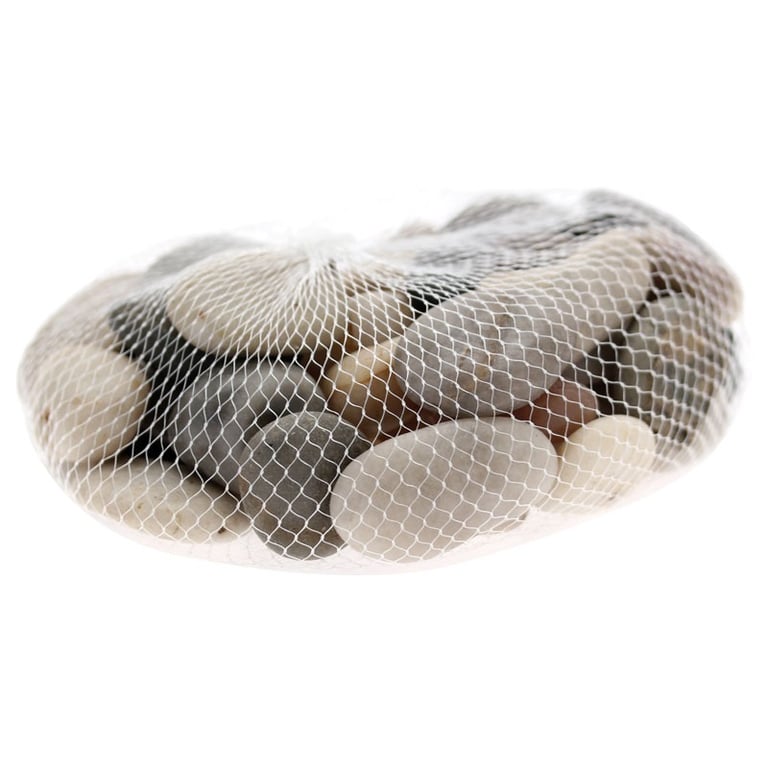 Mixed River Stones - Natural Patio Decoration and Garden Decor for Outdoor Landscaping