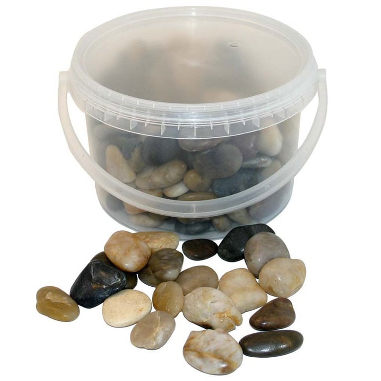 Natural River Stones for Garden Decor - Patio Decoration and Home Accents