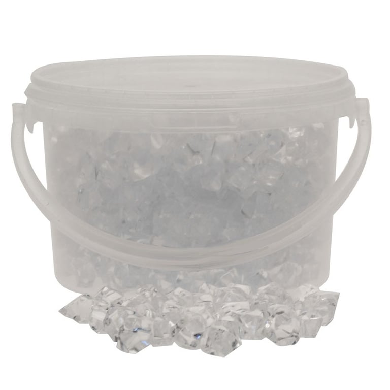 Large Clear Acrylic Home Decor Stones - Elegant Garden and Interior Ornaments