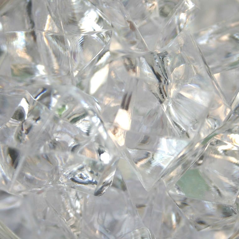Large Clear Acrylic Home Decor Stones - Elegant Garden and Interior Ornaments