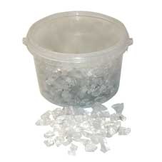 Clear Glass Beads - Decorative Stones for Home Decor and Crafting Supplies