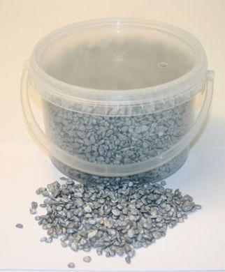Silver Pebbles Decorative Stones - Natural Accent Rocks for Home and Outdoor Garden Design