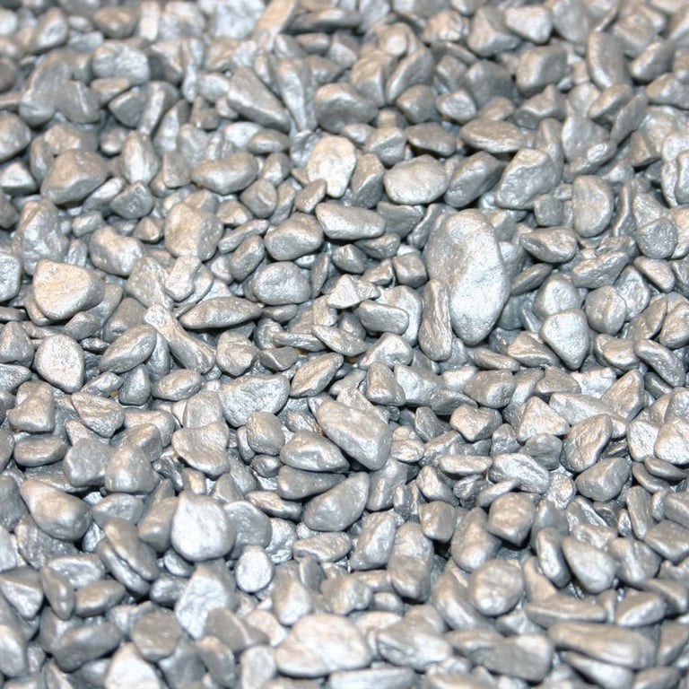 Silver Pebbles Decorative Stones - Natural Accent Rocks for Home and Outdoor Garden Design