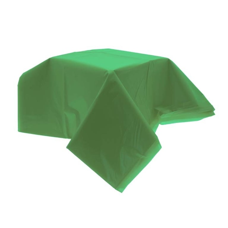 Lime Green Plastic Table Cover - Protective Outdoor Home Decor Cover