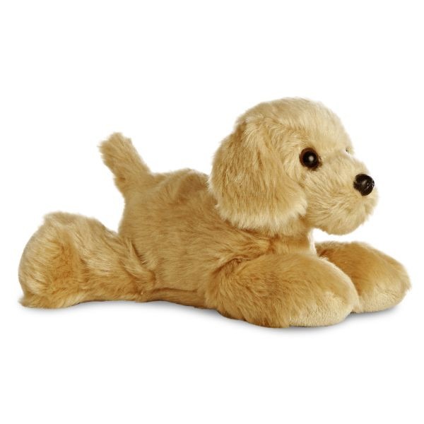Mini Flopsie Golden Retriever 8 Inch Pet Chew Toy and Treat Holder