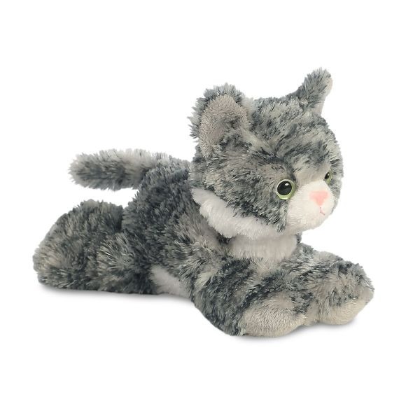 Mini Flopsie - 8inch Lily Grey Tabby Catnip Mouse Kitten Toy