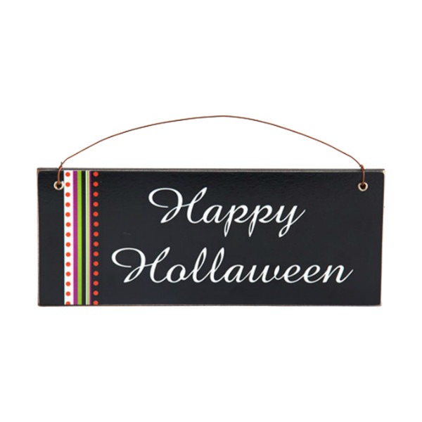 6 Designs Halloween MDF Black Wall Plaque - Home Decorative Art for Spooky Season
