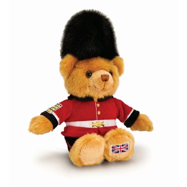 London Guardsman Bear - 15cm Vintage Military Themed Home Decor Teddy Bear