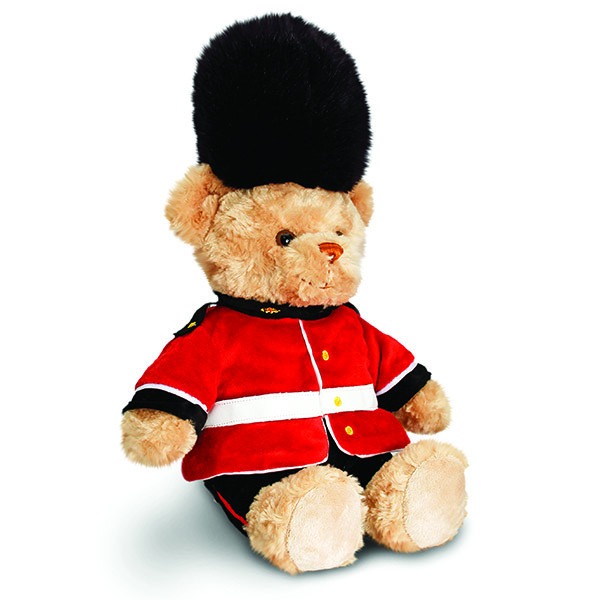 25cm London Guardsman Bear Soft Plush by Keel Toys - Collectible Souvenir Toy for Home Decor