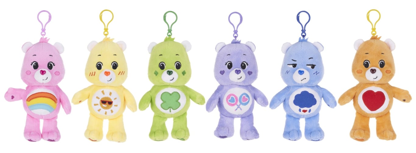 Assorted Care Bear 13cm Bag Clip - Cute Home Decor Fashion Accessory