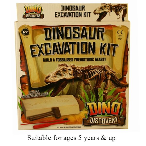 Dinosaur Excavation Kit - Kids Archaeology Dig Set and Educational Dinosaur Bone Digging Toy