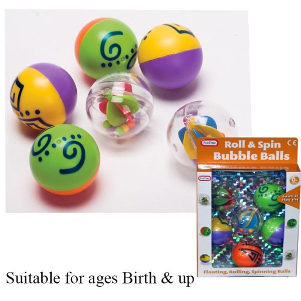 Spin And Roll Bubble Balls - Fun Indoor Entertainment for Kids and Family Games