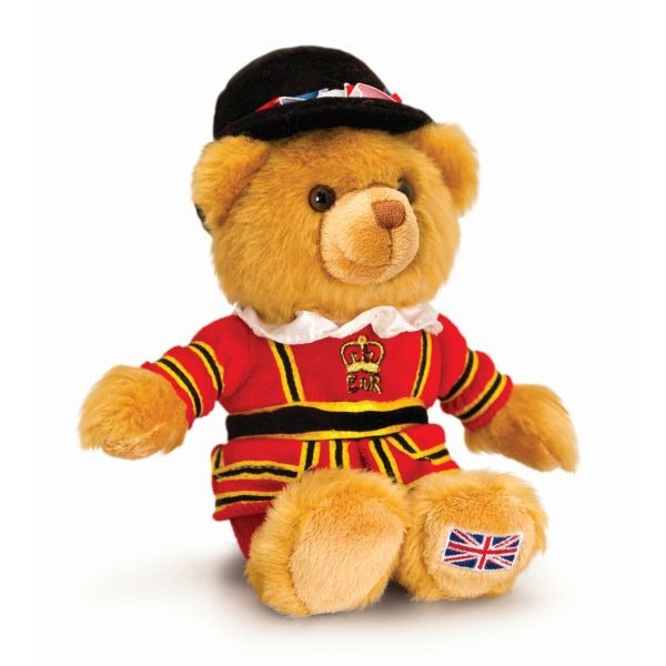 London Beefeater Bear 15cm Soft Plush Toy by Keel Toys - Collectible Souvenir Gift