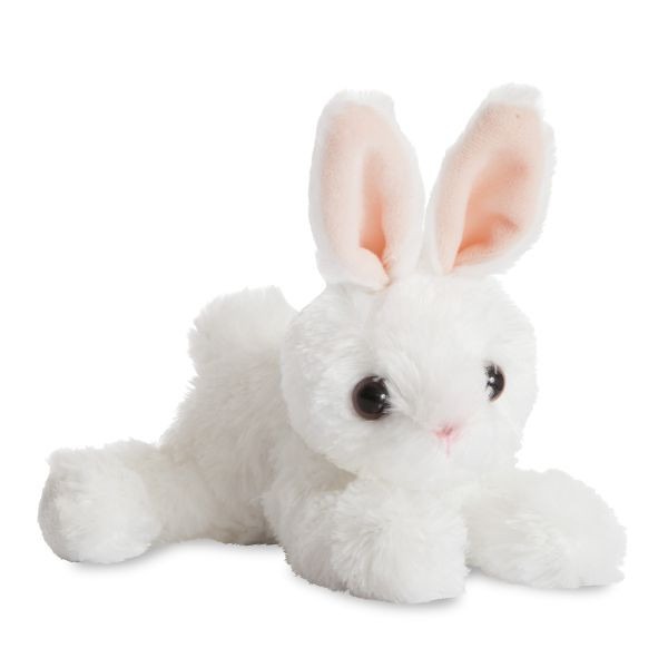 Mini Flopsie Bunny White 8inch Home Slippers - Soft and Cozy Spring Footwear