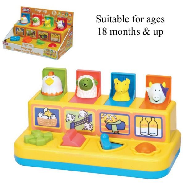 Pop Up Farmyard Friends - Educational Playset for Kids Home Garden Decorations and Outdoor Fun