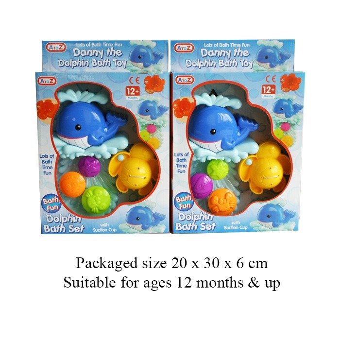 Danny The Dolphin Bath Toy - Ocean-Themed Educational Sensory Toy for Kids Bath Time Fun