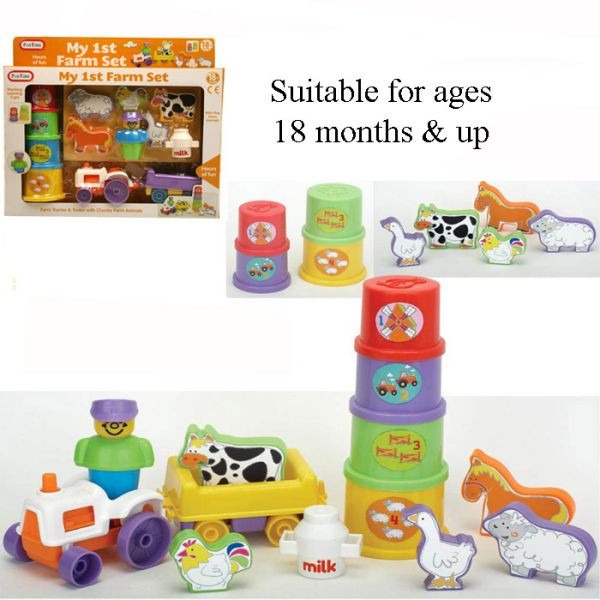 My First Farm Set - Educational Kids Gardening Kit with Toddler-Friendly Tools and Beginner Farmer Toy for Early Learning and Development