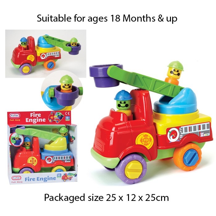 Fire Engine Toy - Red Emergency Vehicle Set for Kids