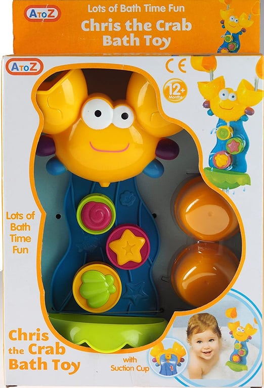 Chris The Crab Underwater Bath Toy for Kids - Ocean Themed Fun for Toddler Bath Time