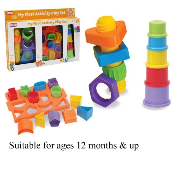 My 1st Activity Play Set - Toddler Activity Center with Learning Playground and Baby Development Toys