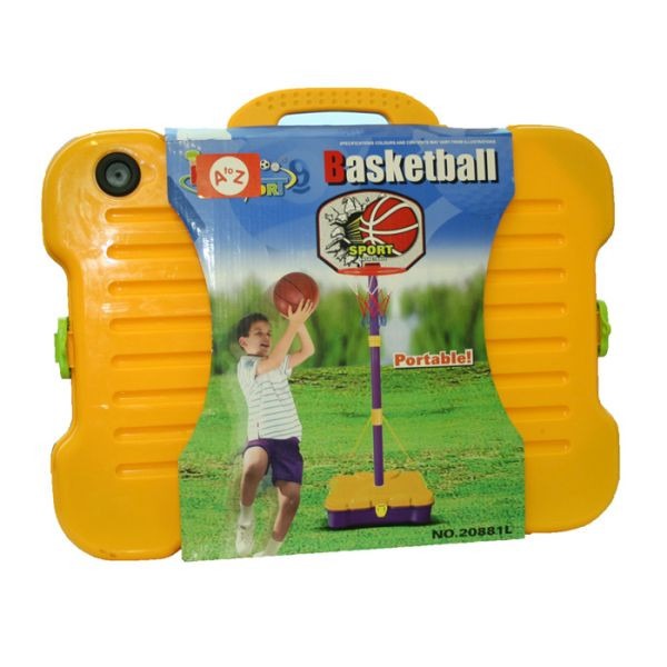 AtoZ Toys Portable Basketball Stand - Compact Home Gym Equipment for Kids and Backyard Use