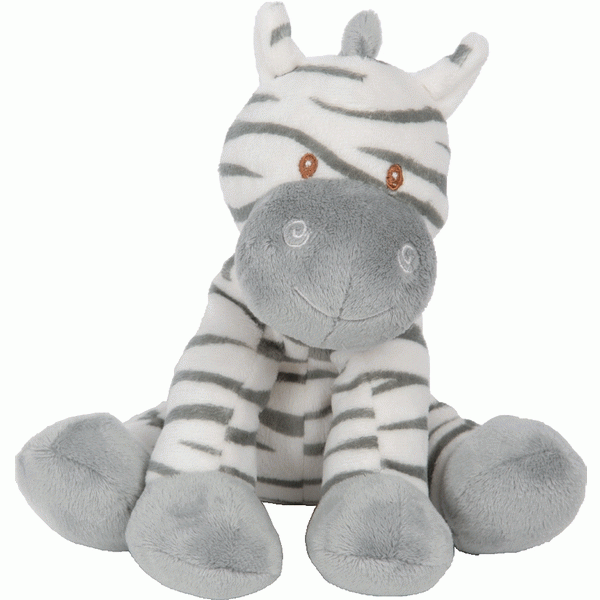 Zooma Zebra Medium - Boho Home Decor Accent Pillow with Zebra Print Design
