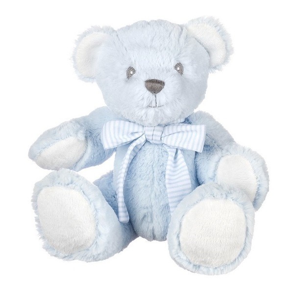Suki Baby Blue 7 Inch Huggable Rattle Toy Bear - Soft and Adorable Teddy