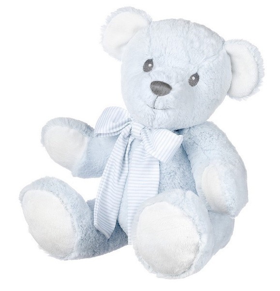 Medium Blue Hug-a-Boo Bear - Soft Cuddly Baby Bear Toy