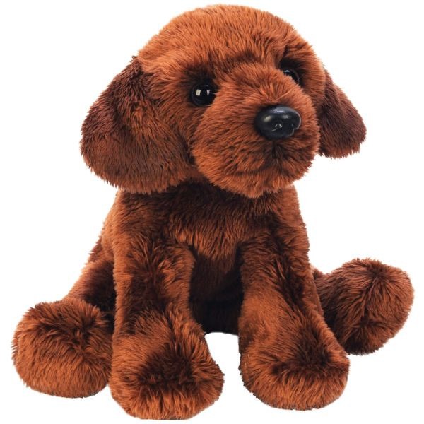 Yomiko Sitting Chocolate Labrador Dog Figurine - Cute Home Decor Pet Decoration