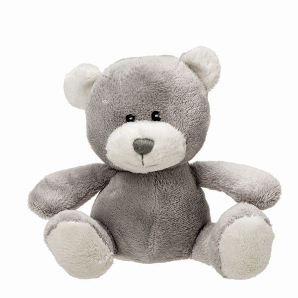 15cm Silver Plush Baby Bear Soft Toy - Perfect Home Decor Gift