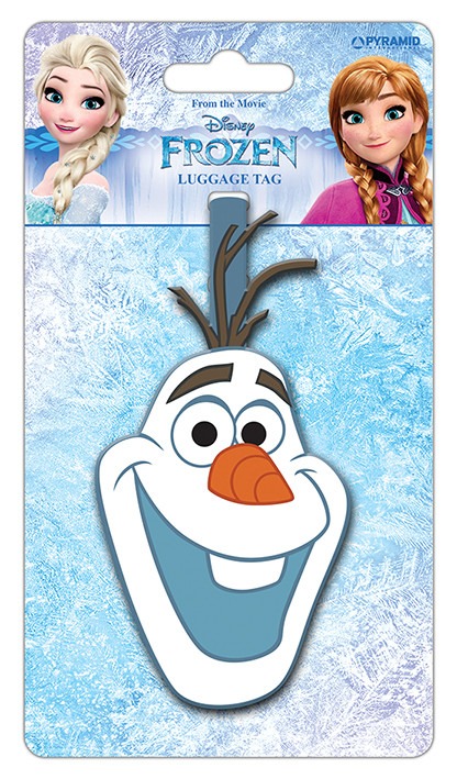 Frozen Olaf Character Luggage Tag - Enamel Travel Accessory for Kids