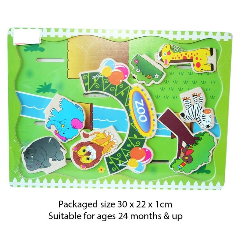 3D Wooden Safari Puzzle - Educational Toy for Kids, Home Decor & Fun Learning Experience