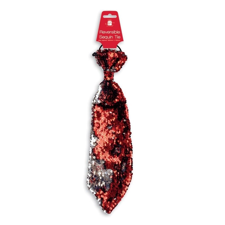 Sequin Long Tie - Evening Formal Bridal Accessory with Glamorous Sequined Design