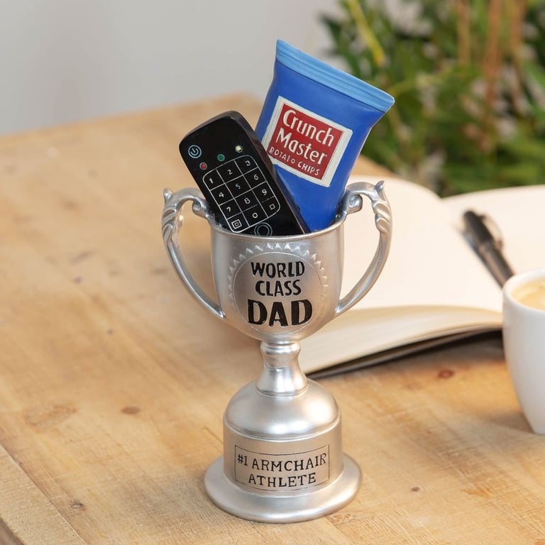 World Class Dad Armchair Athlete Trophy - Patriotic Home Decor and Gift for Dads