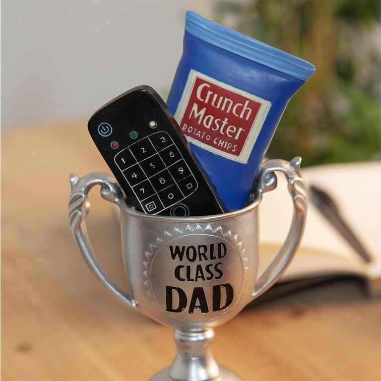 World Class Dad Armchair Athlete Trophy - Patriotic Home Decor and Gift for Dads