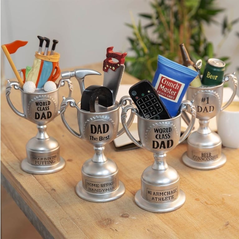 World Class Dad Proof Is In The Putting Trophy: Personalized Golfing Achievement Award for Fathers Day Gift