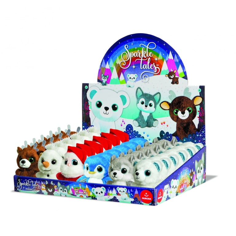 Sparkle Tales Mini Winter Characters (6 Assorted) - Holiday Home Decor Ornaments and Toy Figures