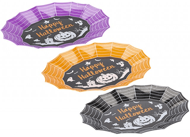 Oval Web Shaped Trays - Assorted Home Decor Serving Trays