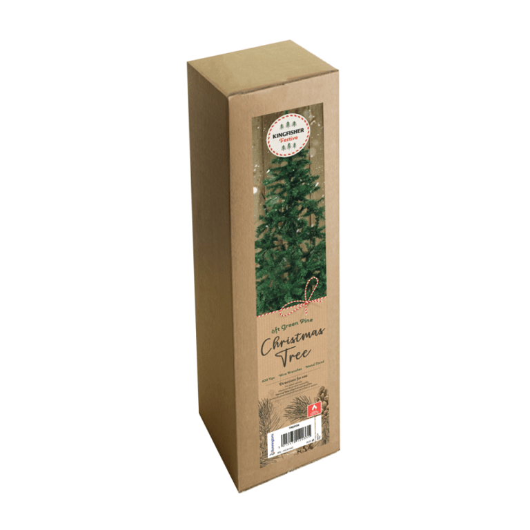6ft Artificial Green Pine Christmas Tree - Large Holiday Decor for Home Decoration