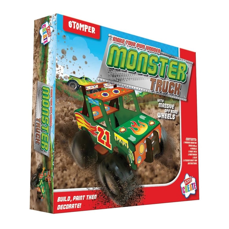 Make Your Own Custom Monster Truck Kit - DIY Build and Play Toy Vehicle