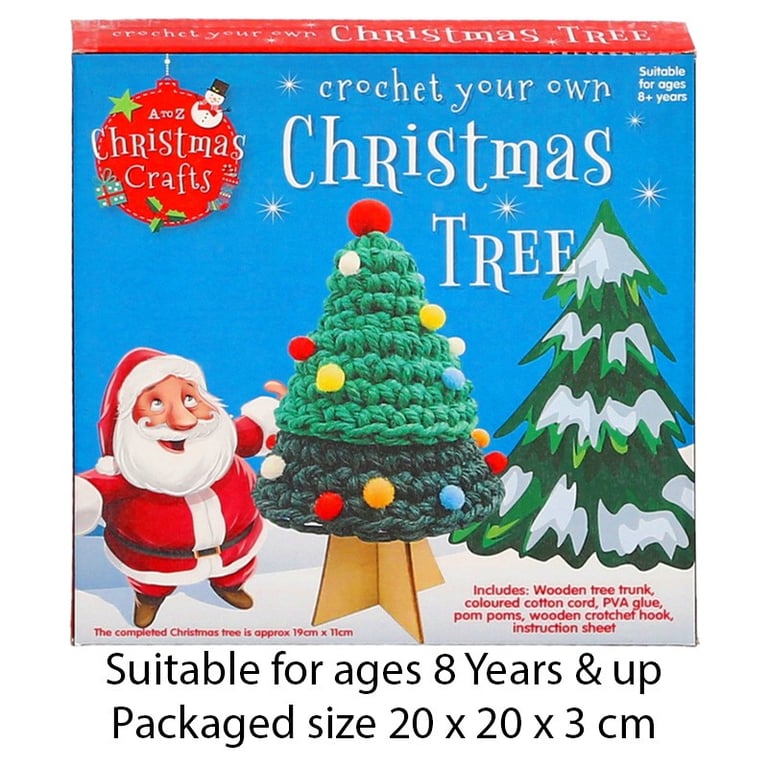 Handmade Crochet Christmas Tree Decoration, Unique Home Decor Ornament
