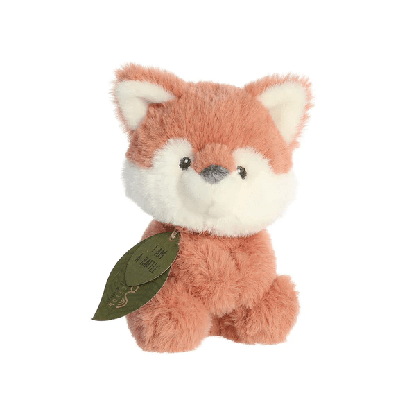 Ebba Eco Francis Fox Wooden Rattle Toy - Eco-Friendly Organic Baby Toy