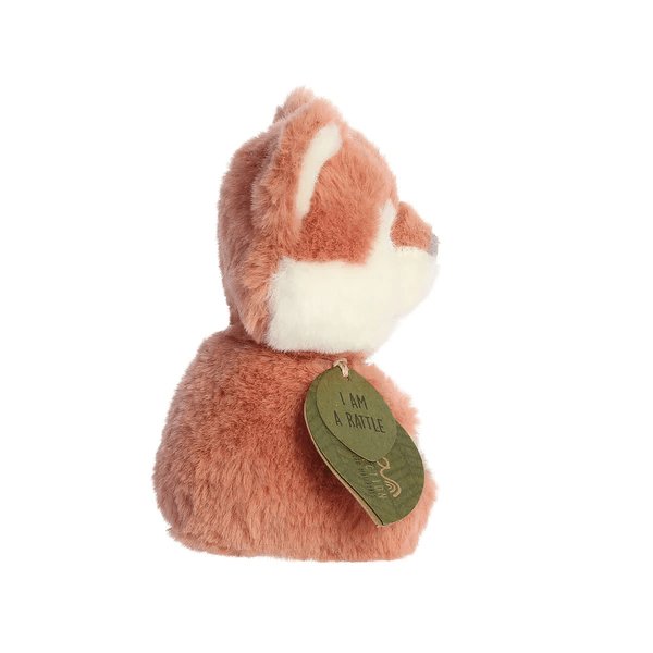 Ebba Eco Francis Fox Wooden Rattle Toy - Eco-Friendly Organic Baby Toy