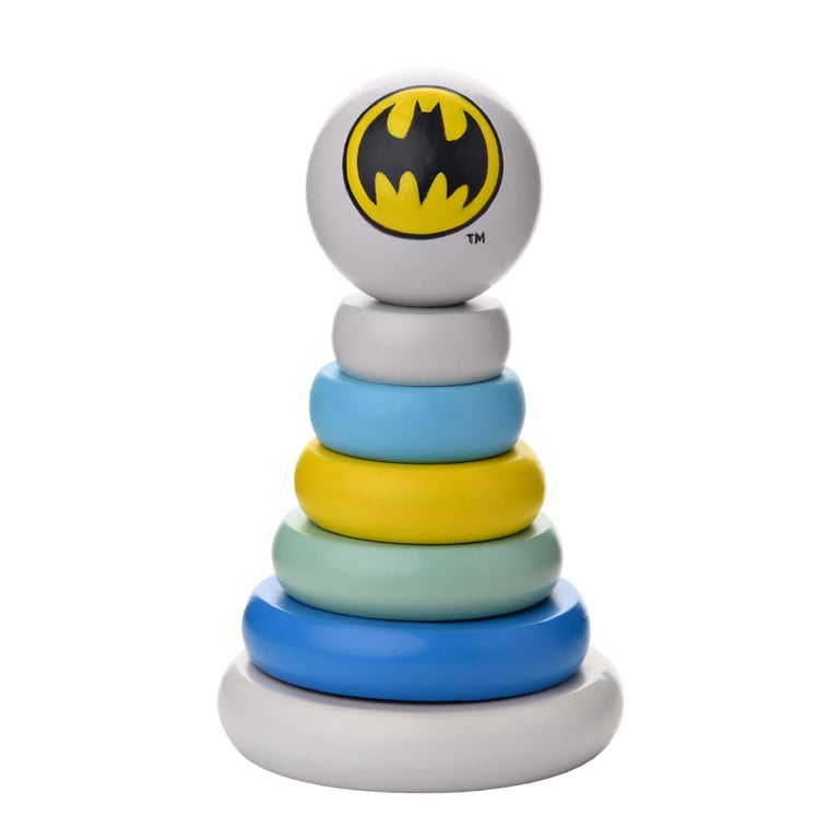 Warner Bros Batman Wooden Stacking Toy - Engaging Superhero Playset for Kids